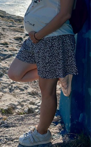 Falda pantalón flores verano. posibilidad premama