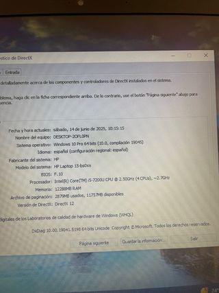 HP i5 7ª Gen 15-bs026ns