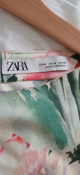Vestido Zara flores multicolor