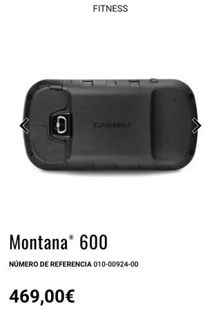 Garmin Montana 600 GPS amarillo + soporte GPS