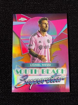 Cromo Leo Messi numerada a 75 Inter Miami 