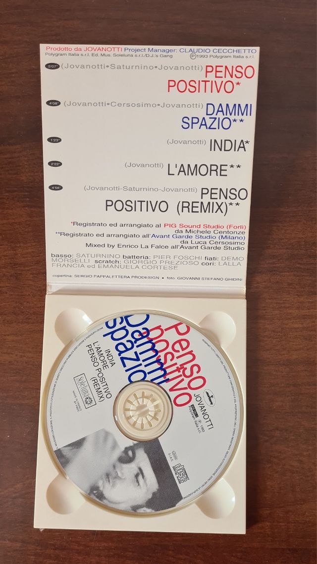 Jovanotti - Penso Positivo CD Single
