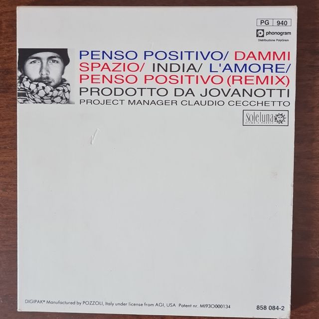 Jovanotti - Penso Positivo CD Single