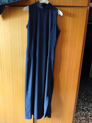 Vestito lungo blu elegante