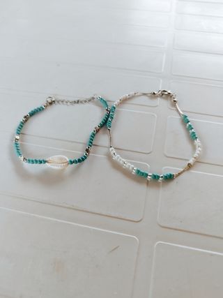 Braccialetti estivi conchiglia-perline
