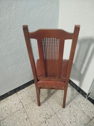 Silla vintage madera marrón