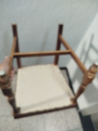 Silla vintage madera marrón