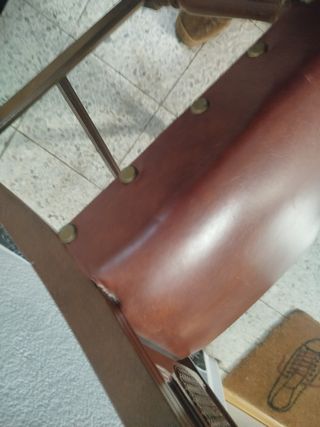 Silla vintage madera marrón