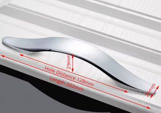 6 Tiradores armario - Aluminio