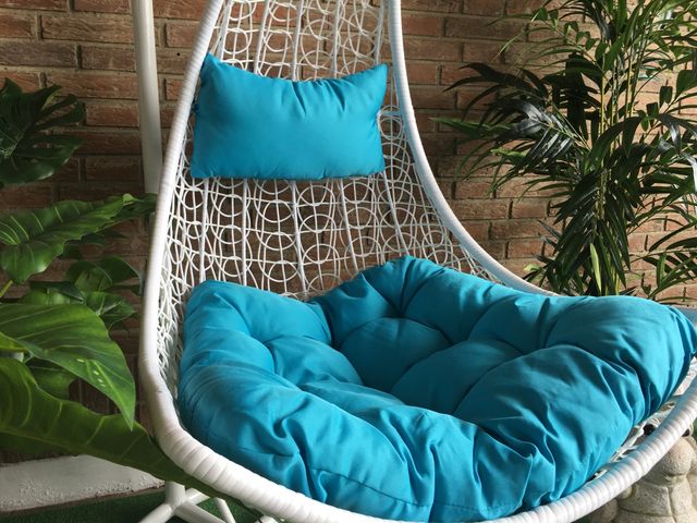 Silla Colgante Mecedora Once. Muebles de Jardin