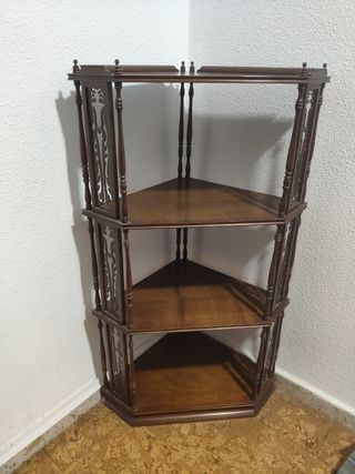 Estantería rinconera madera