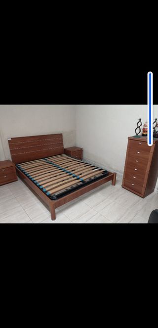 Dormitorio madera cerezo 150x190