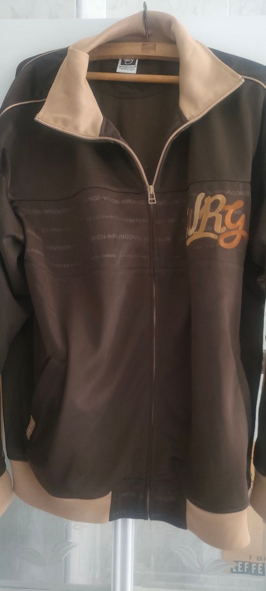 Cazadora chándal beige-marrón