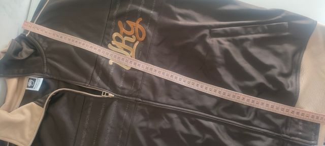 Cazadora chándal beige-marrón