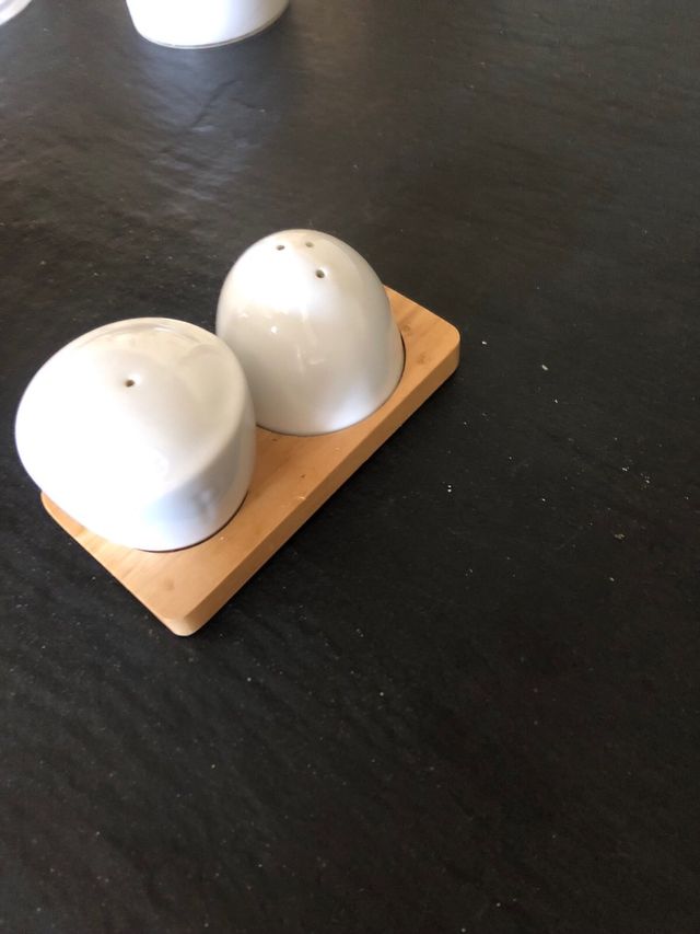 Set Sale & Pepe: Legno & Porcellana