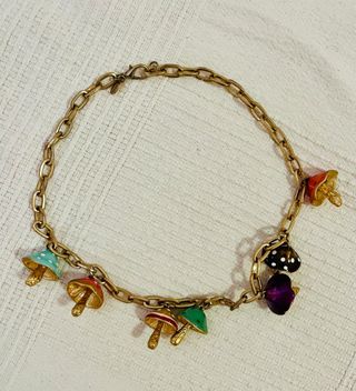 Collar dorado ZARA multicolor