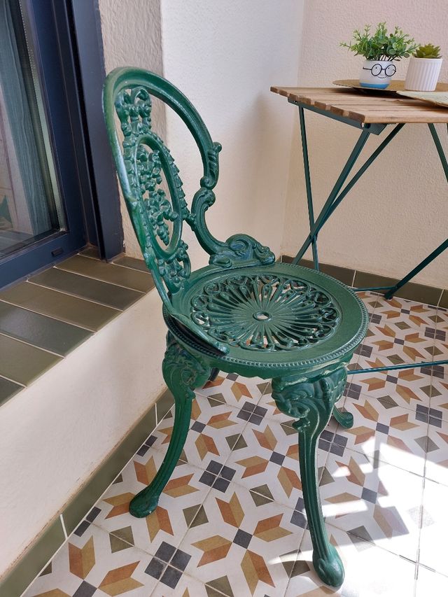 Sillas jardín hierro vintage - 2uds