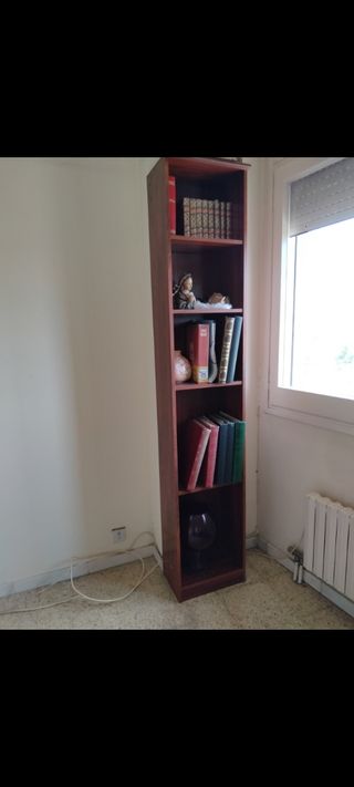 Estantería librería marrón de madera