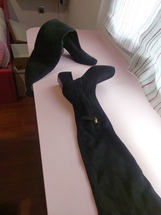 Botas altas negras mujer