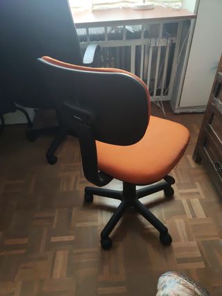 Silla oficina giratoria naranja