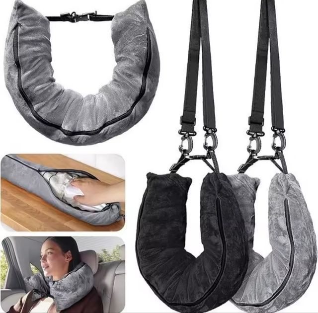 Almohada viaje cuello - gris