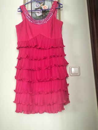 Vestido fiesta fucsia
