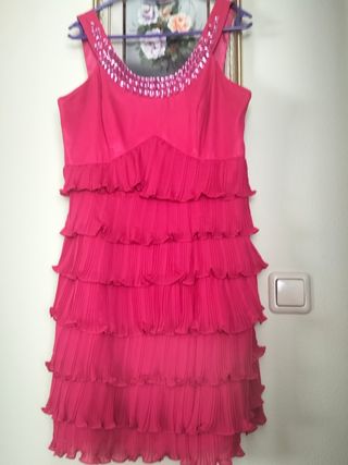 Vestido fiesta fucsia
