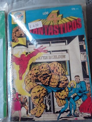 Cuatro comics antiguos marvel