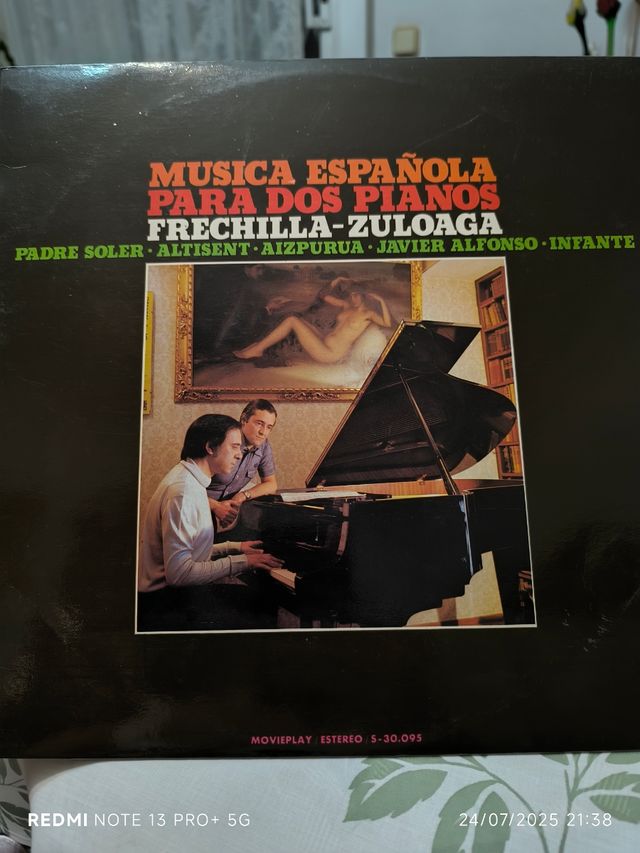 4 vinilos de Dúos de piano: Saint-Saëns, Dvořák,..