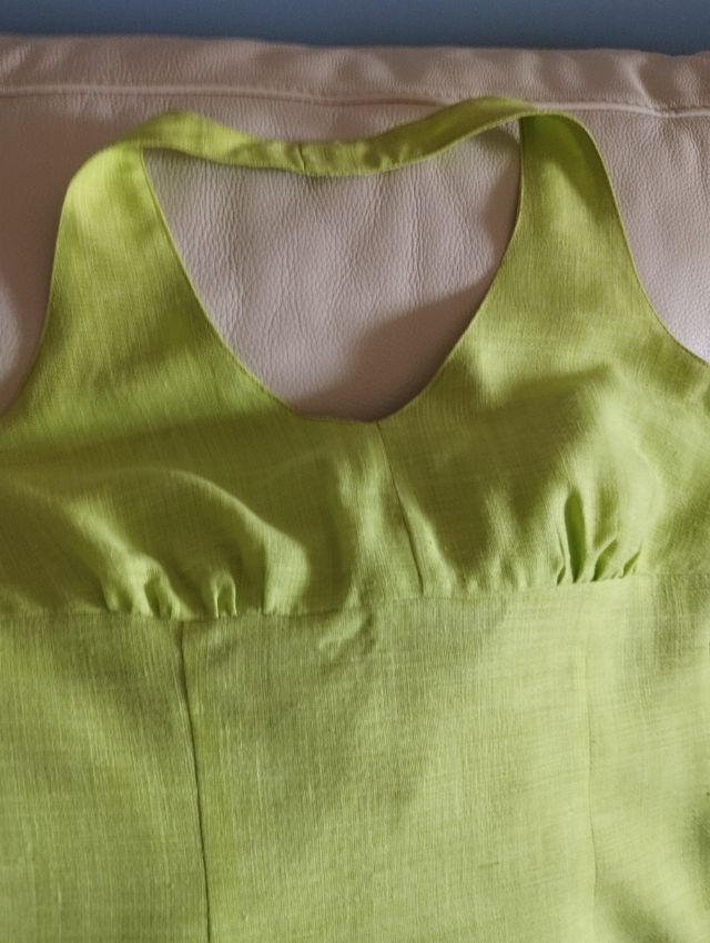 Vestido halter verde - hilo