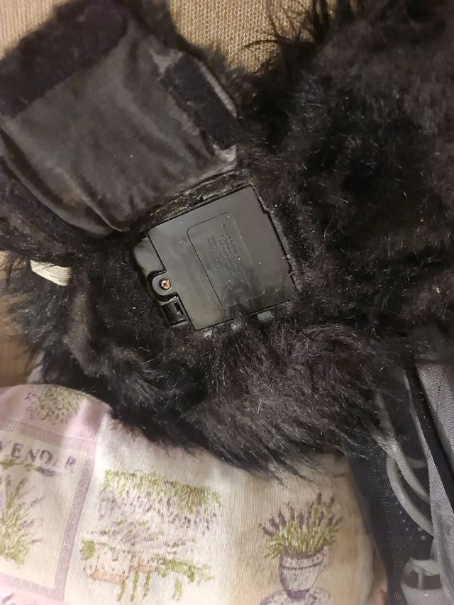 Gatto meccanico, nero, a pile