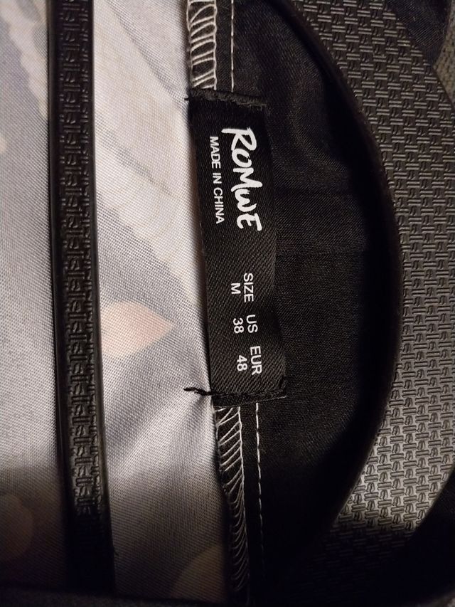 Kimono estampado grullas - Blanco y negro