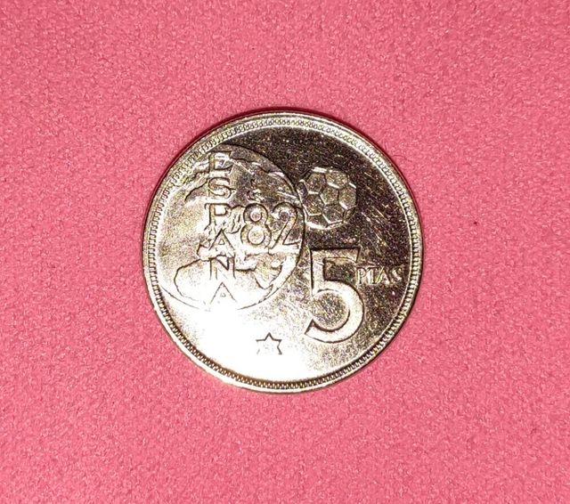 Moneda 5 Ptas Mundial España 82