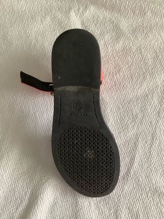 Sandalias Geox naranja coral con tira multicolor