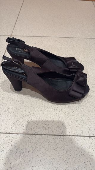 Zapatos tacón Remake negros 38