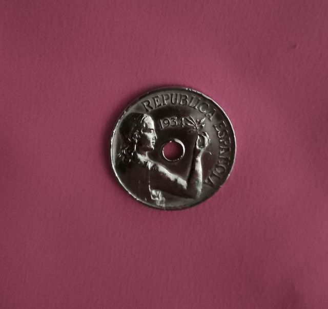 Moneda 25 céntimos España 1934