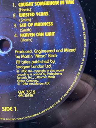 Vinilo Iron Maiden Somewhere in Time