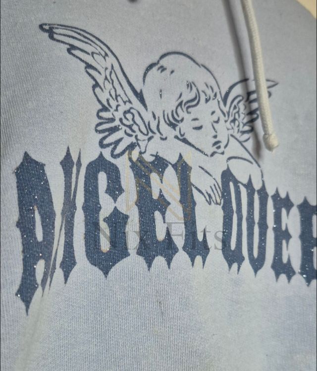 Sudadera Bershka azul cropped