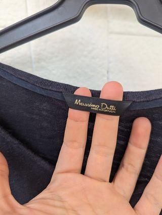 Camiseta Massimo Dutti negra