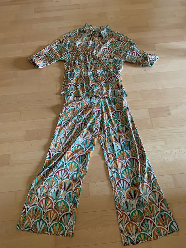 Conjunto estampado multicolor