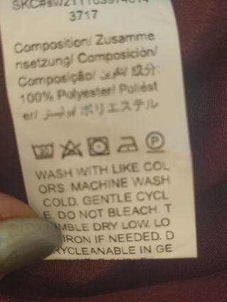 Vestido morado sin usar