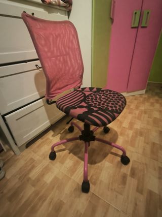Silla escritorio giratoria rosa
