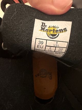 Botas Dr. Martens negras plataforma 39