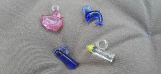 15 ciondoli charme anni 80 ciucci biberon...