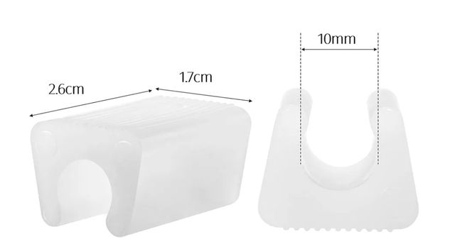 8 Piedini coprigambe per 2 sedie plastica bianchi