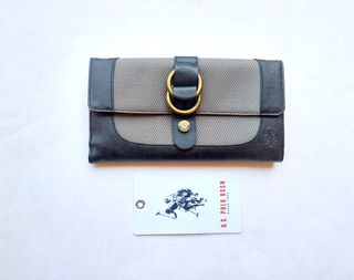Portafoglio U.S. Polo Assn. nuovo grigio e nero