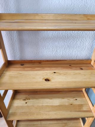 Estantería madera maciza 6 baldas