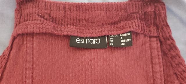 Vestido color rojo oscuro,tirantes - NUEVO