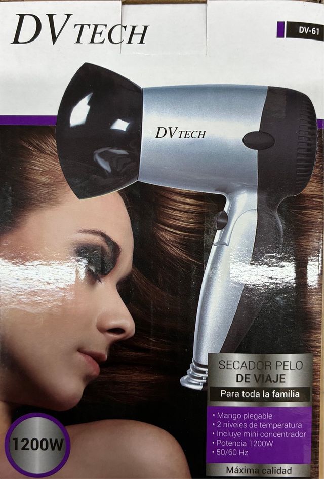 Secador de pelo DVTECH - Plegable - 1200W