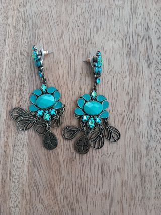 Pendientes turquesa